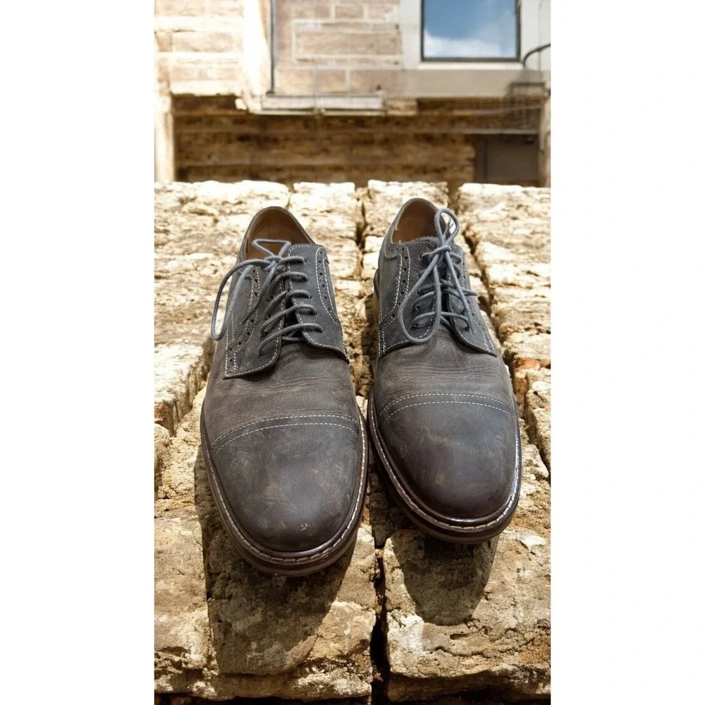Cole Haan Men's Oxfords Driftwood Cap Toe Leather Dress PreppyComfort  Shoes 10‎
